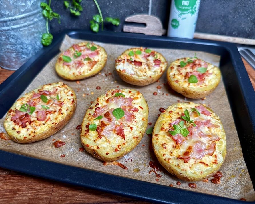 Kalorismarts nyttiga potatispizzor.