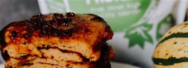 Proteinpannkakor med pumpa