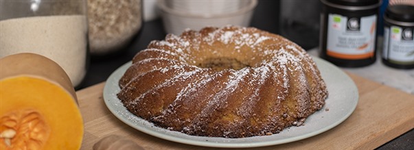 Mjuk nyttig pumpakaka