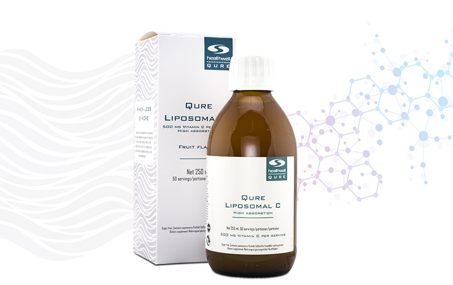 QURE Liposomal C med hg upptagningsfrmga. 