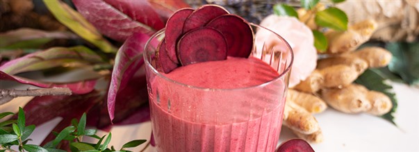 Rdbetssmoothie med ingefra