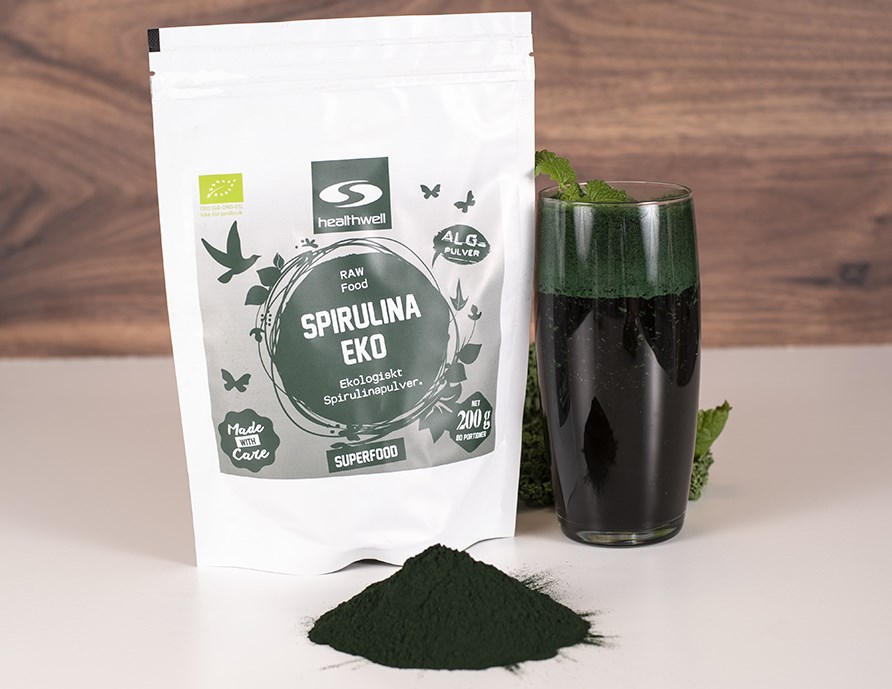 Spirulina r en otroligt nringsrik bl-grn alg