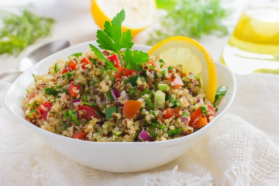 Tabbouleh med quinoa.