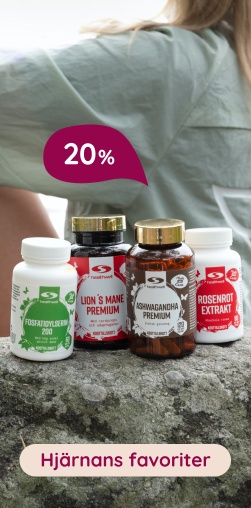 20% | Hjrnans favoriter  fr fokus & koncentration