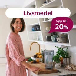 Livsmedel upp till 20%