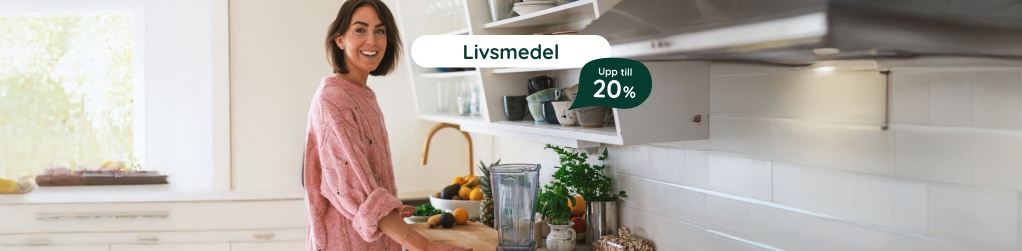 Livsmedel upp till 20%
